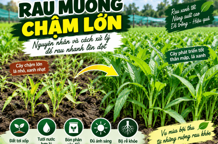 Rau Muống Chậm Lớn: Nguyên Nhân Và Cách Xử Lý Để Rau Nhanh Lên Đọt